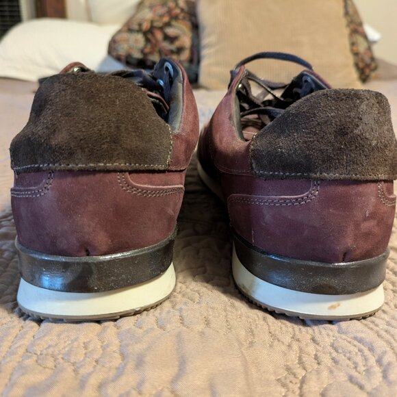 Marc Jacobs Men's sneakers low top shoes red maroon black size 11M - Picture 3 of 4